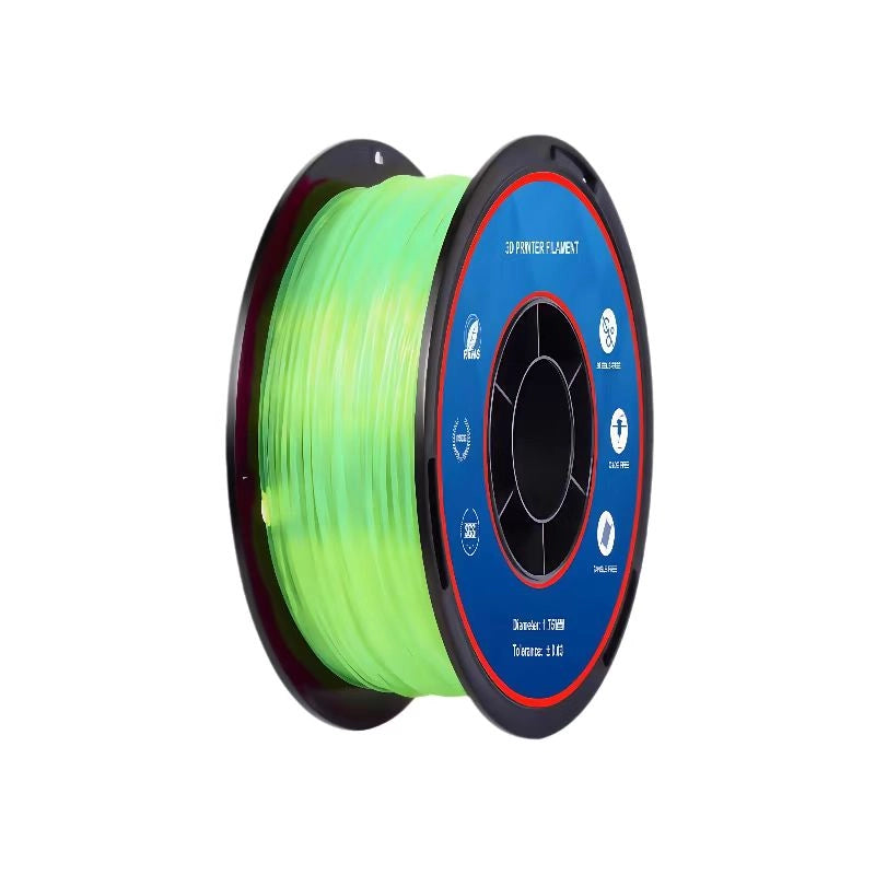 Filaloop TPU Transparent Green Filament 1KG for FDM 3D Printer 1.75±0.02mm