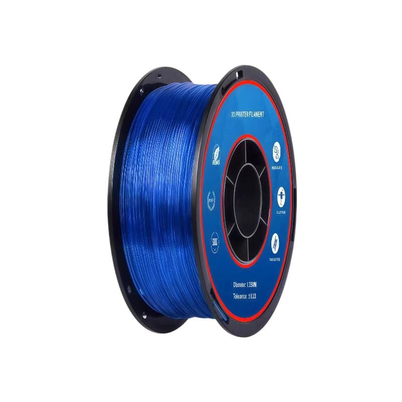 Filaloop TPU Transparent Sapphire Blue Filament 1KG for FDM 3D Printer 1.75±0.02mm