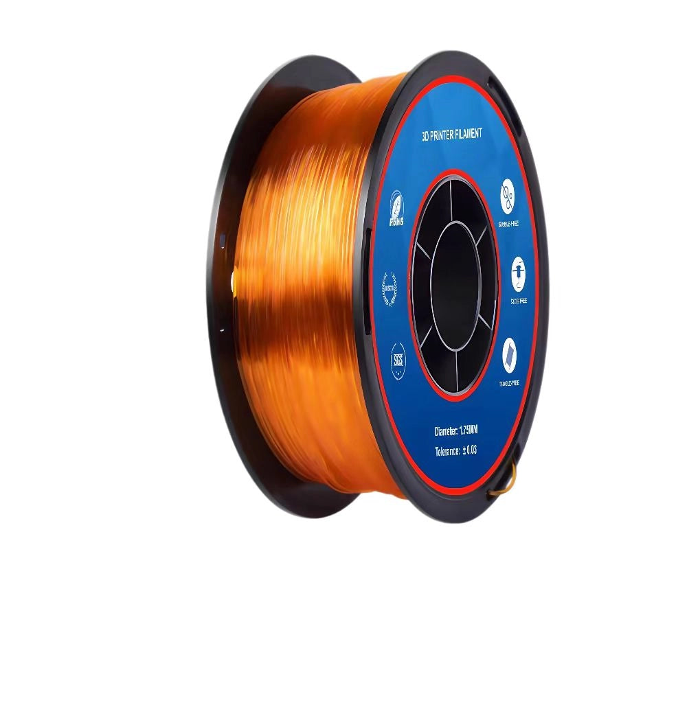 Filaloop TPU Transparent Orange Filament 1KG for FDM 3D Printer 1.75±0.02mm